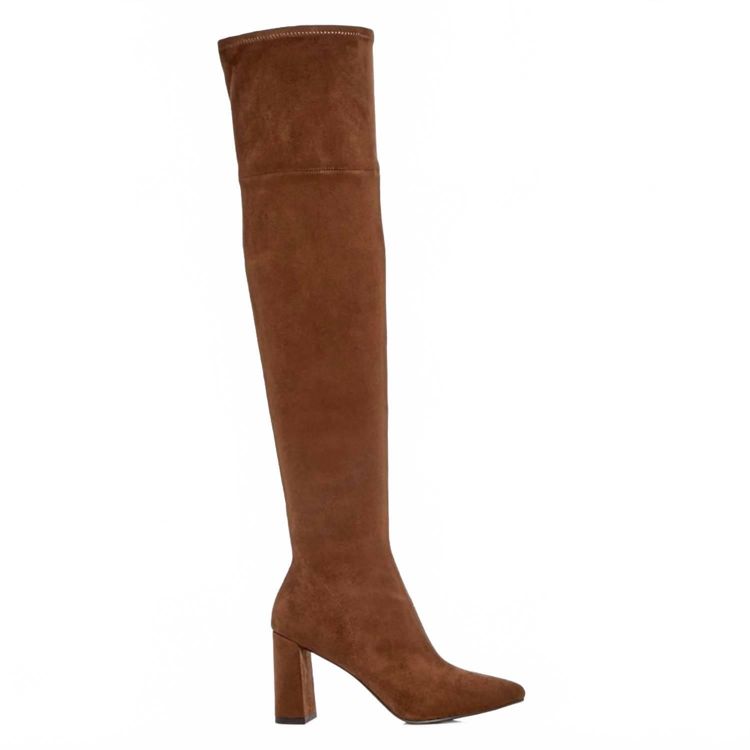 New Jeffrey Campbell Women's Parisah 2 Boot Over The Knee Heeled Boot In Brown S